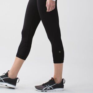 Lululemon Inspire Crop II Black Leggings | Women’s Size 6